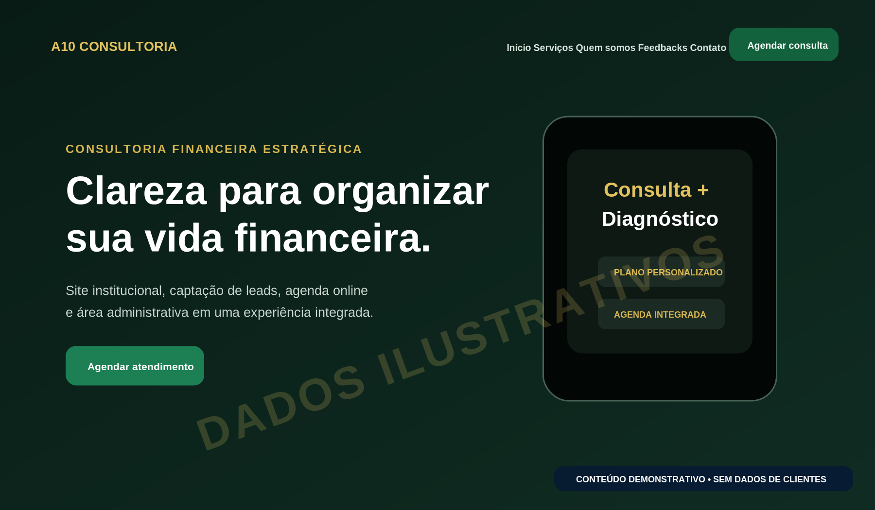 Site A10 Consultoria demonstrativo